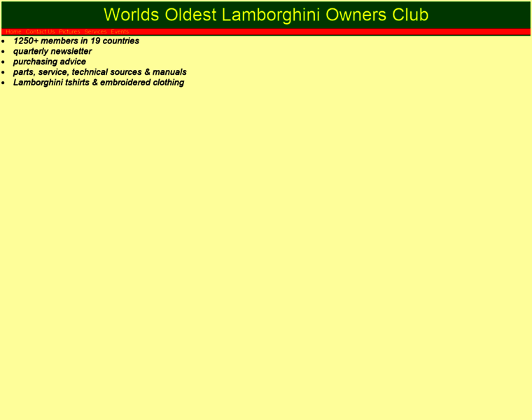Lamborghiniownersclub.com thumbnail