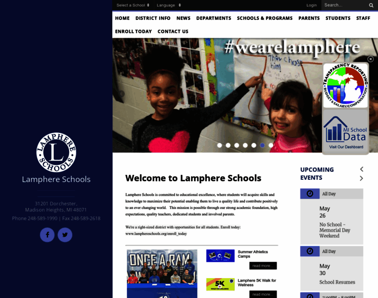 Lamphereschools.org thumbnail