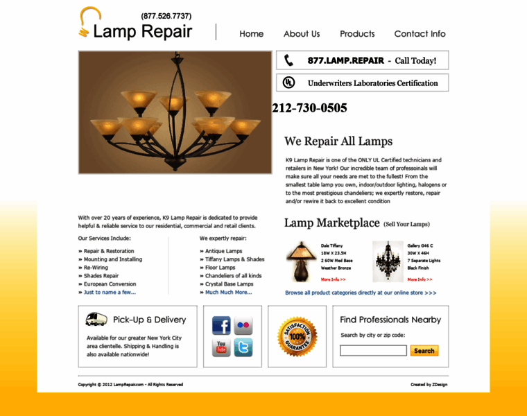 Lampsrepair.com thumbnail