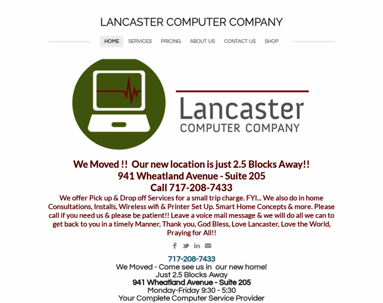 Lancastercomputercompany.com thumbnail