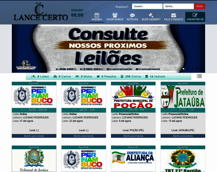 Lancecertoleiloes.com.br thumbnail
