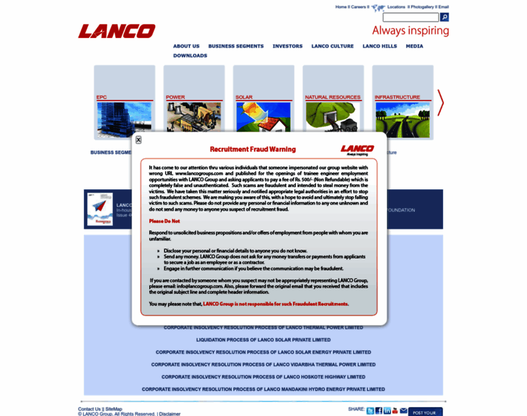 Lancogroup.com thumbnail