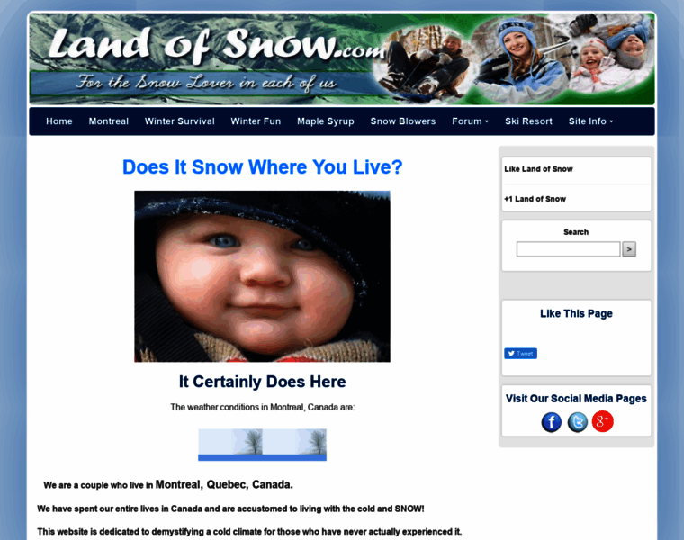 Land-of-snow.com thumbnail