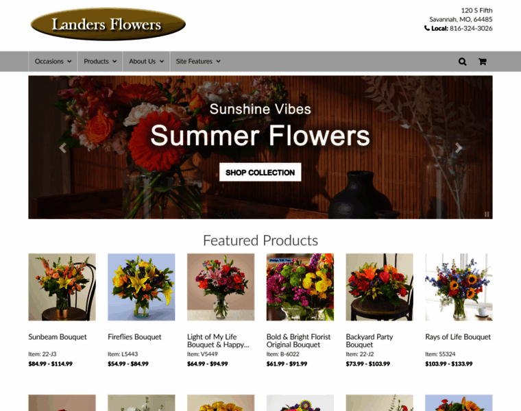 Landersflowers.com thumbnail