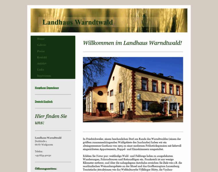 Landhaus-warndtwald.de thumbnail