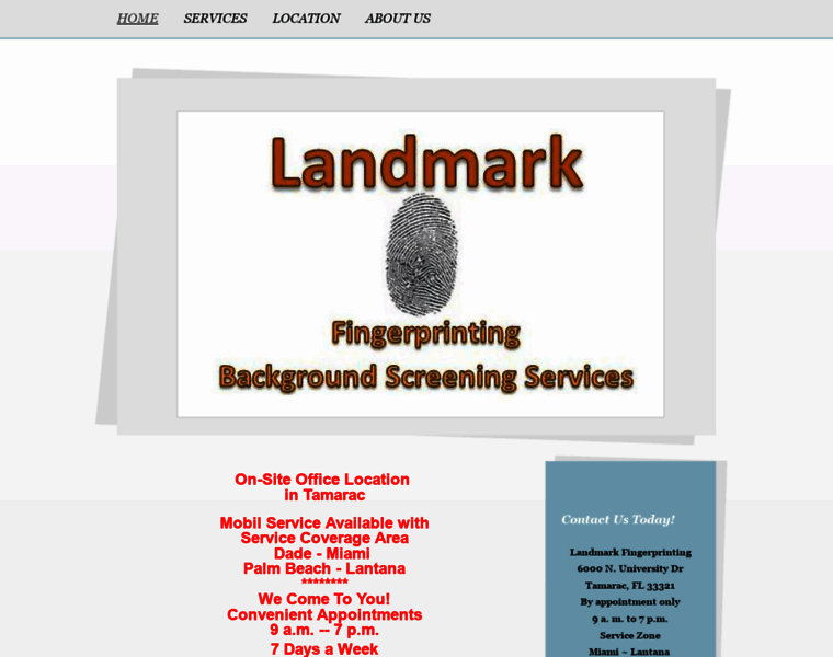 Landmarkfingerprinting.com thumbnail