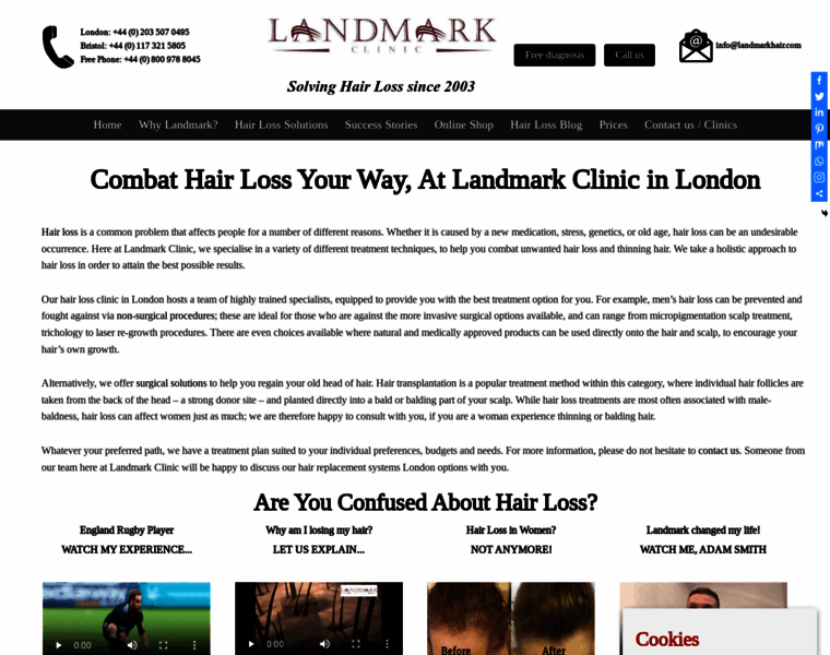 Landmarkhair.com thumbnail