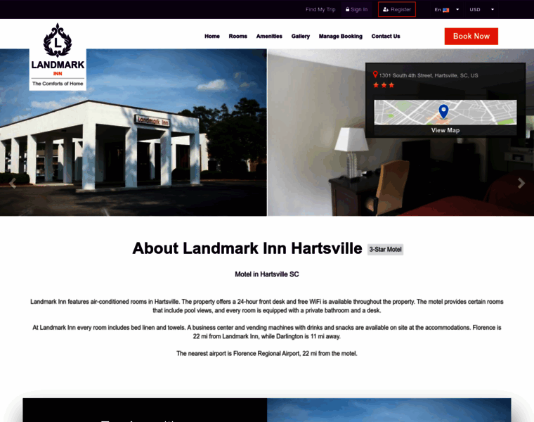 Landmarkinnhartsville.us thumbnail