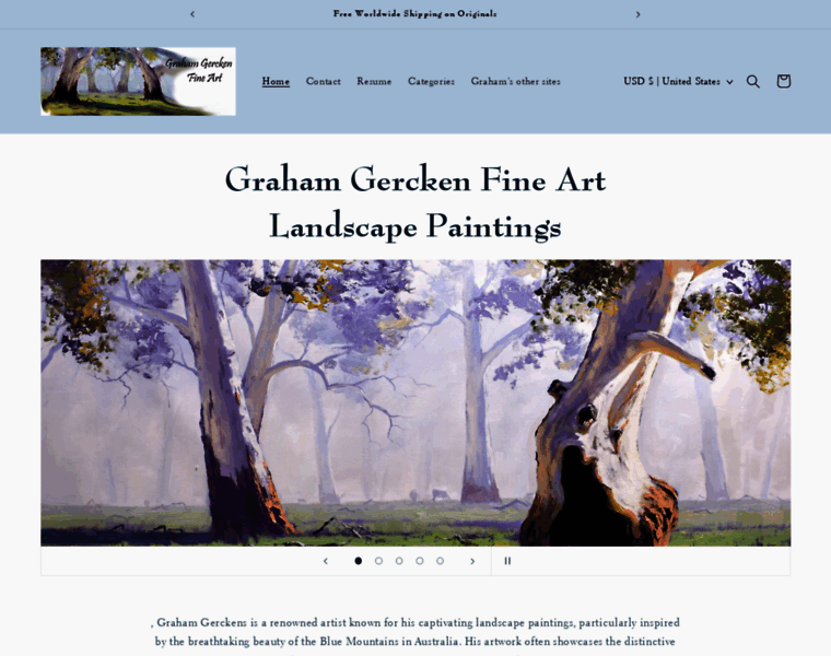 Landscape-paintings-australia.com thumbnail