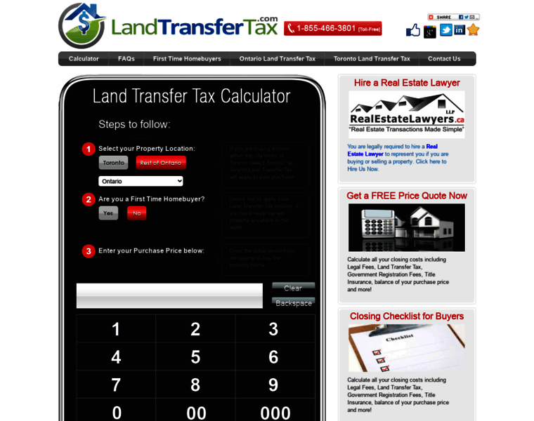 Landtransfertax.com thumbnail