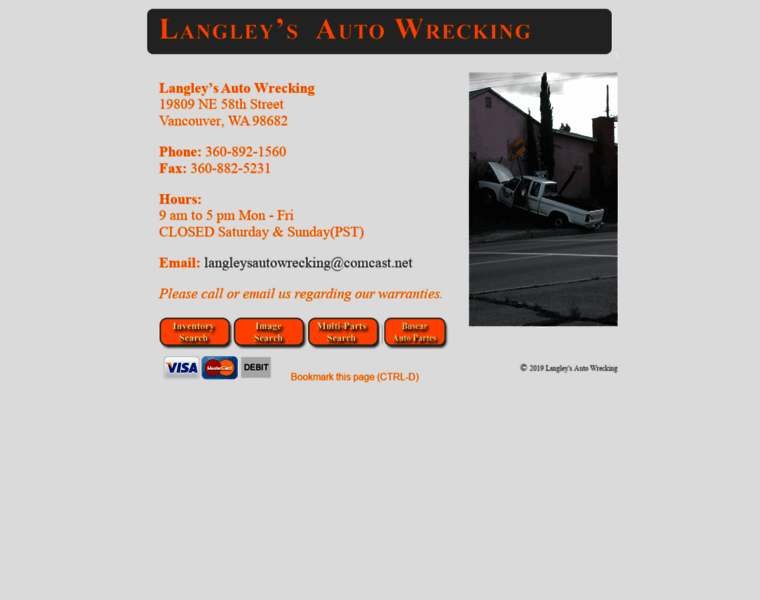 Langleysautowrecking.com thumbnail