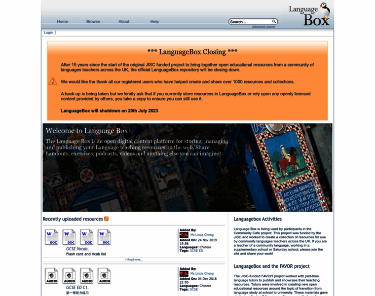 Languagebox.ac.uk thumbnail