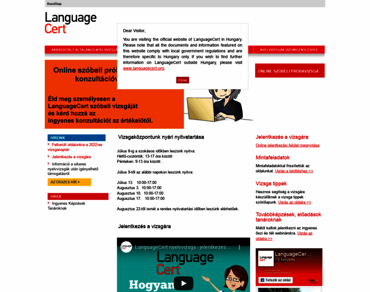 Languagecert.hu thumbnail