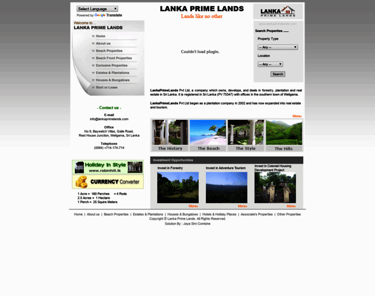 Lankaprimelands.com thumbnail