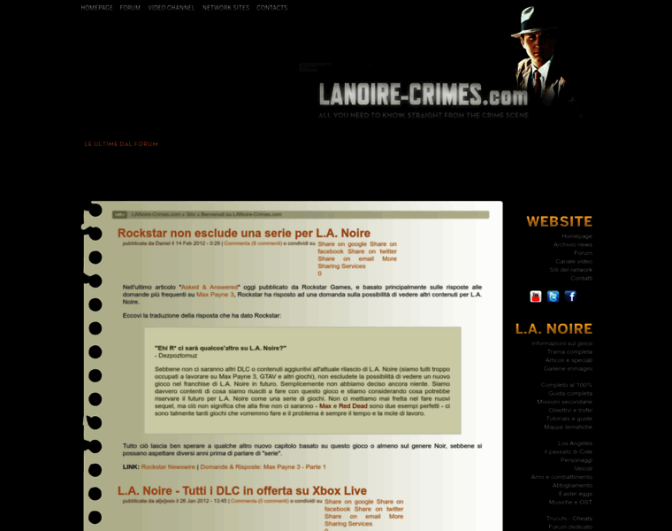 Lanoire-crimes.com thumbnail
