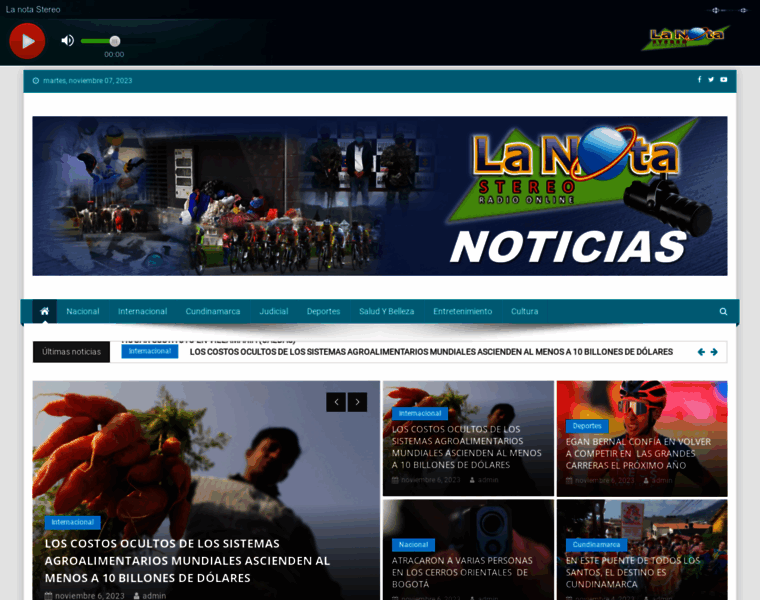 Lanotastereo.com.co thumbnail