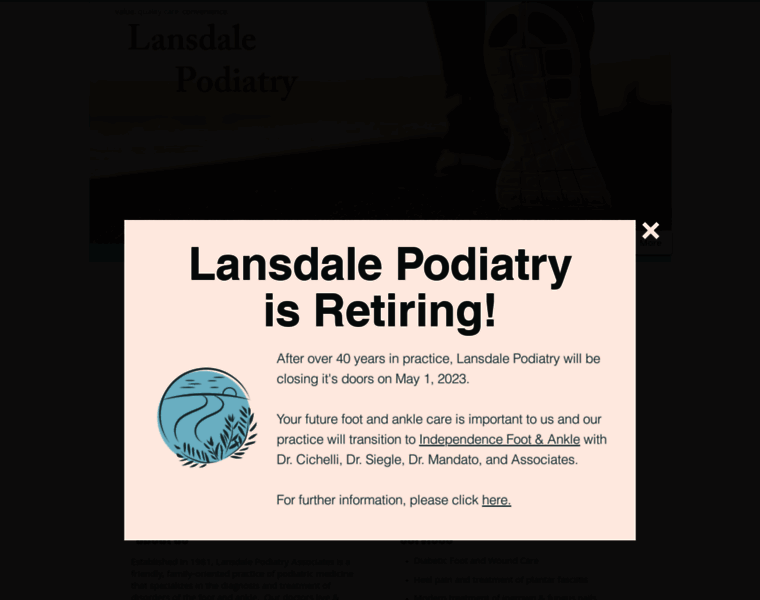 Lansdalepodiatry.com thumbnail