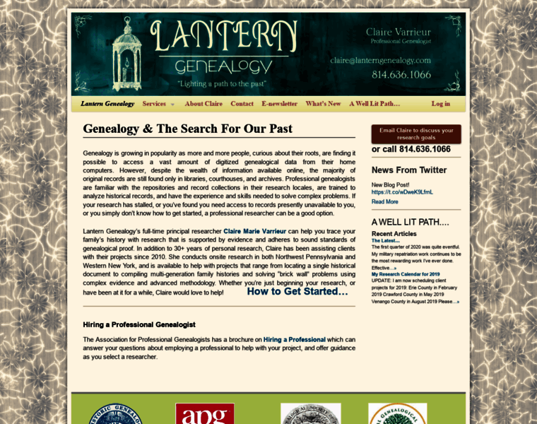 Lanterngenealogy.com thumbnail