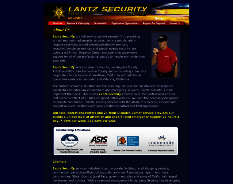 Lantzsecurity.com thumbnail