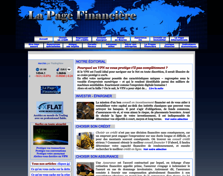 Lapagefinanciere.fr thumbnail