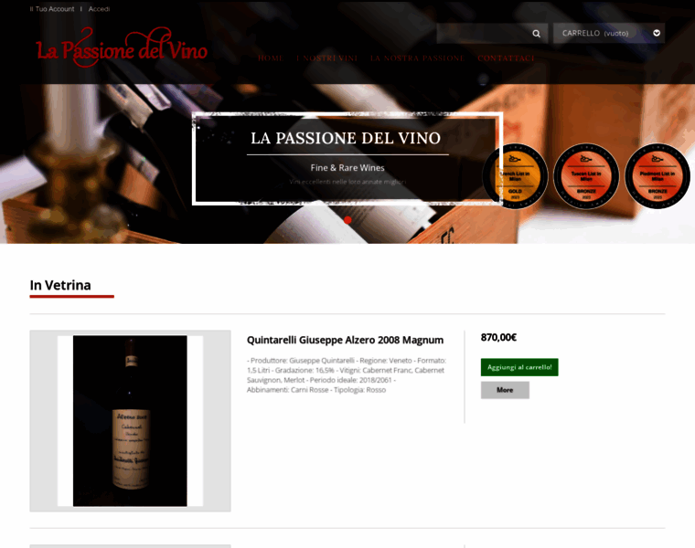 Lapassionedelvino.it thumbnail