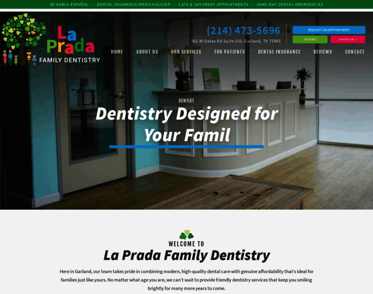 Lapradafamilydentistry.com thumbnail