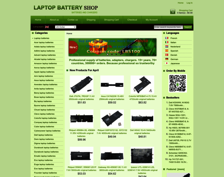 Laptop-battery-shop.com thumbnail