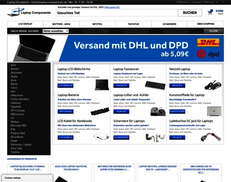Laptop-components.de thumbnail