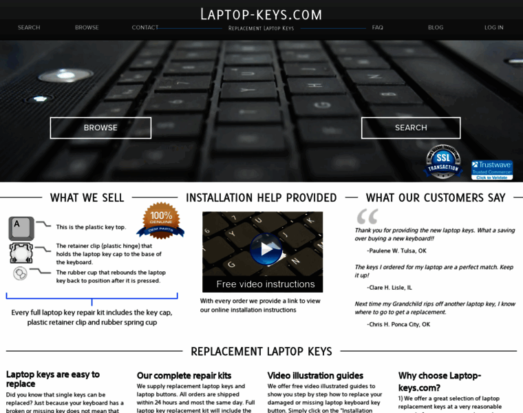 Laptop-keys.com thumbnail