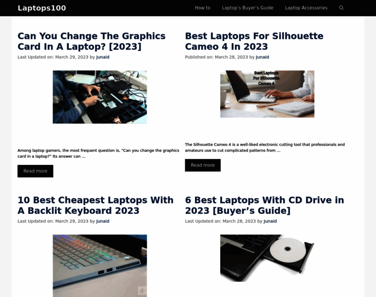 Laptops100.com thumbnail