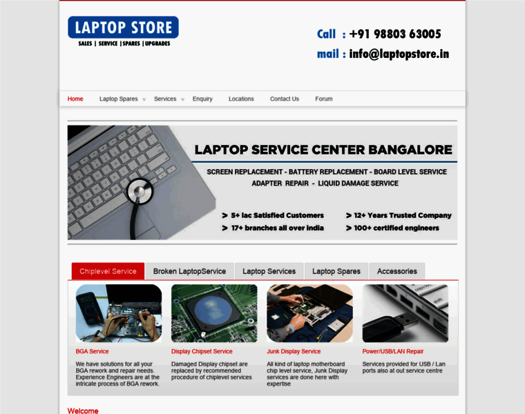 Laptopservicecenterbangalore.in thumbnail