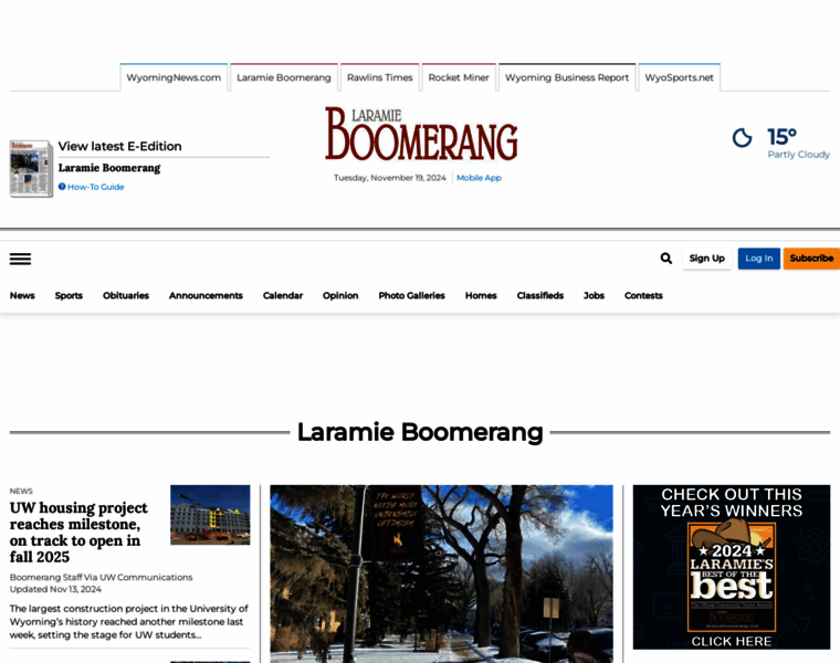 Laramieboomerang.com thumbnail