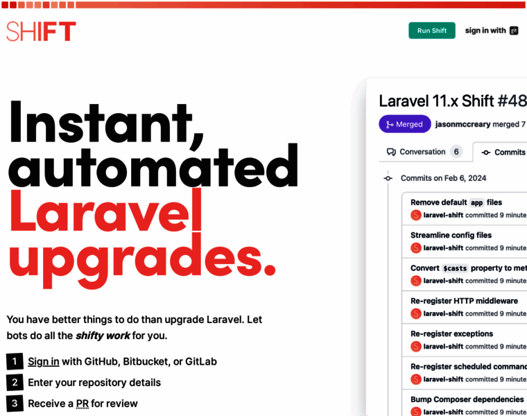 Laravelshift.com thumbnail