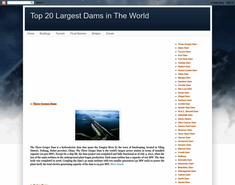 Largest-dams-2.blogspot.com thumbnail