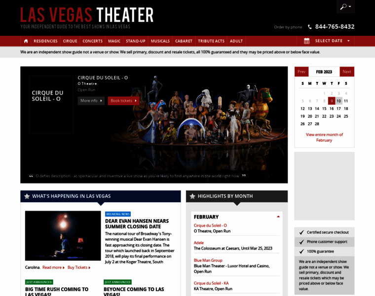 Las-vegas-theater.com thumbnail