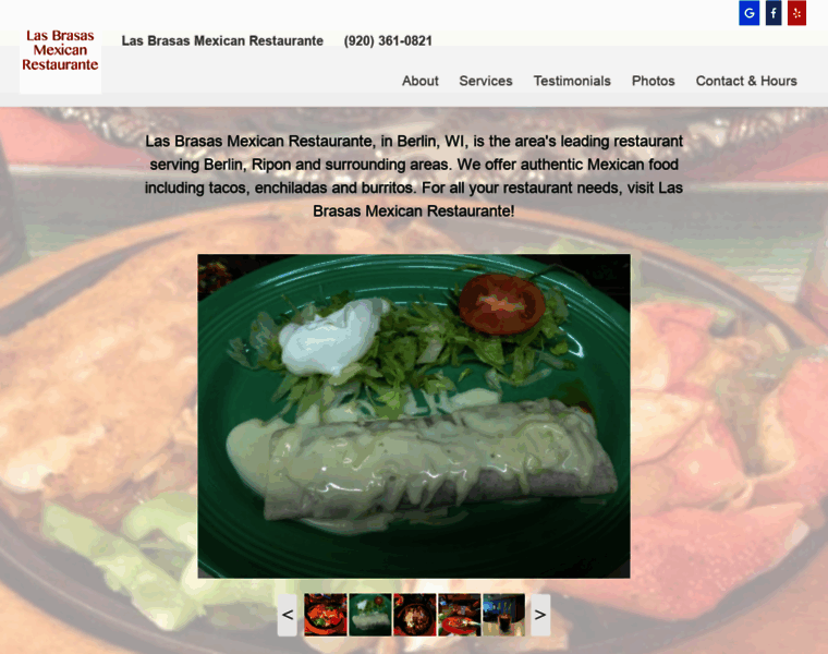 Lasbrasasmexicanrestaurante.com thumbnail