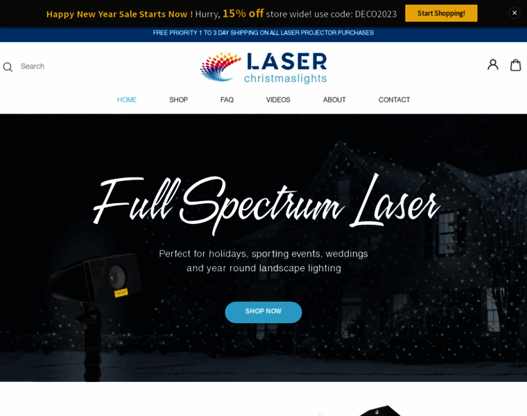 Laserchristmaslights.com thumbnail