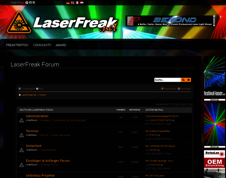 Laserfreak.net thumbnail