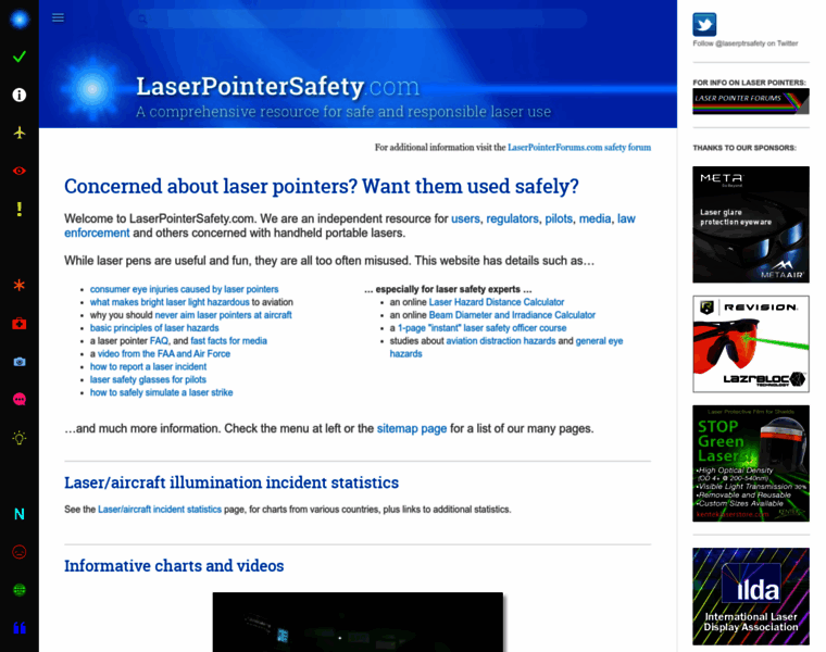 Laserpointersafety.com thumbnail
