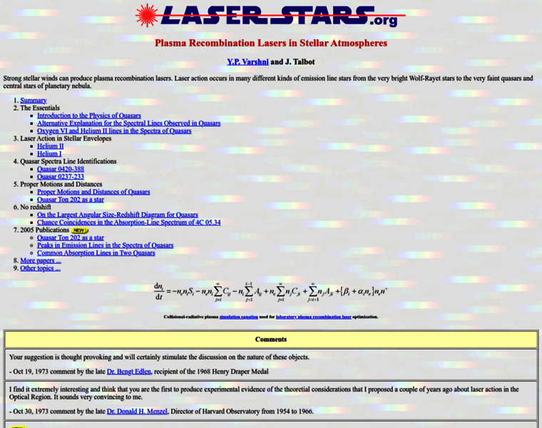 Laserstars.org thumbnail