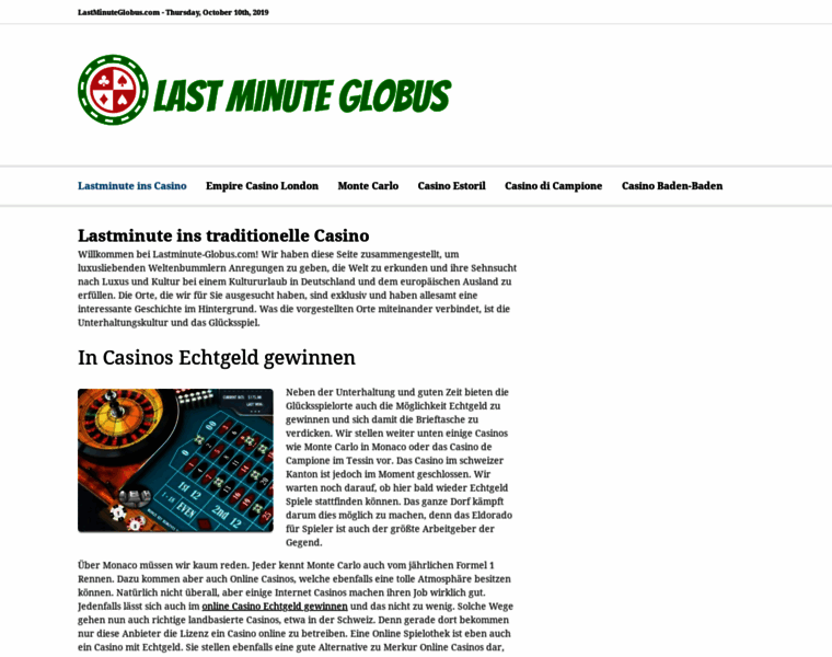 Lastminute-globus.com thumbnail