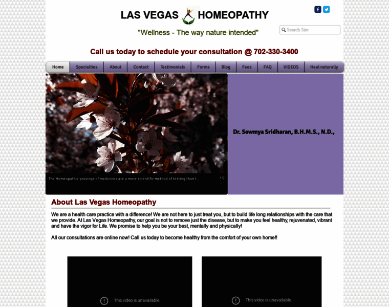 Lasvegashomeopathy.com thumbnail