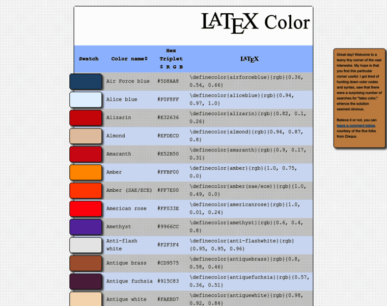Latexcolor.com thumbnail
