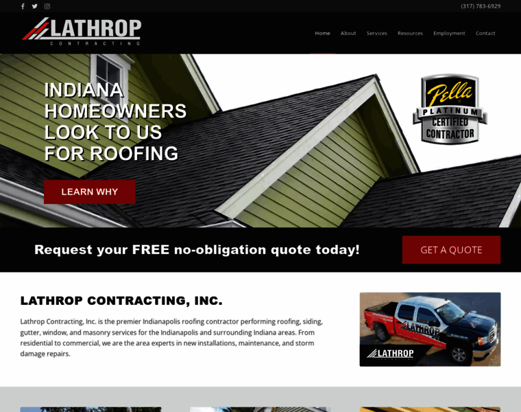 Lathropcontracting.com thumbnail