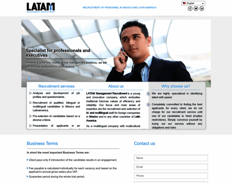 Latinamericarecruitment.com thumbnail