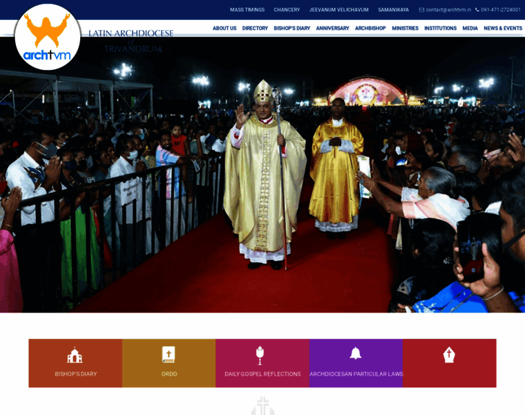 Latinarchdiocesetrivandrum.org thumbnail