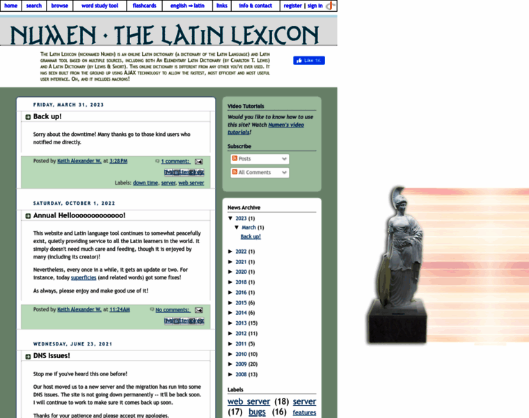 Latinlexicon.org thumbnail