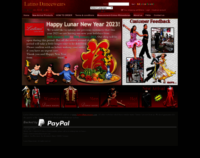 Latinodancewears.com thumbnail
