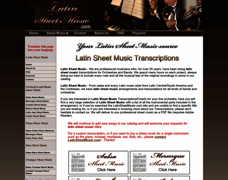 Latinsheetmusic.com thumbnail