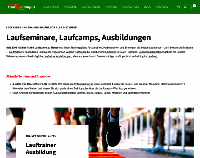Laufseminare-laufreisen.com thumbnail